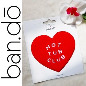 ban.do Hot Tub Club Large Embroidered Heart Patch